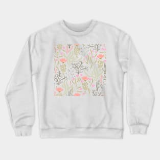 Minimalistic plant pattern Crewneck Sweatshirt